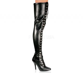 Pleaser Seduce 3024   Black Stretch PU