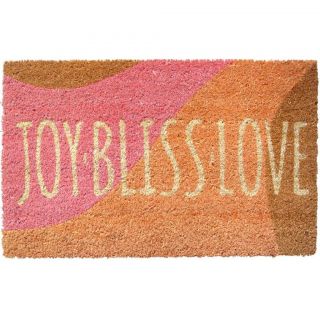Joy Bliss Love Non slip Coir Doormat