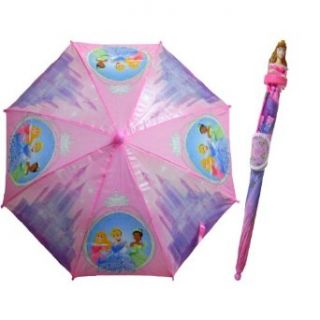 Girl's Disney Princess Umbrella with 3D Handle Clothing