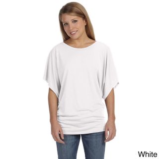 Bella Bella Womens Draped Sleeve Dolman T shirt White Size XXL (18)
