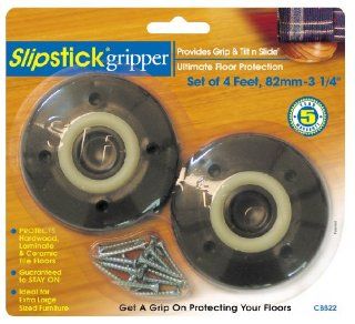 Slipstick CB827 3 1/4 Inch Gripper Foot, Chocolate   Furniture Cups  