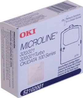 Oki Microline 100 Series/320/320t/321/321t Black Fabric Ribbon 3m Characters Electronics