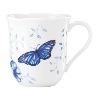 Lenox Butterfly Meadow Toile Blue 4 piece Mug Set