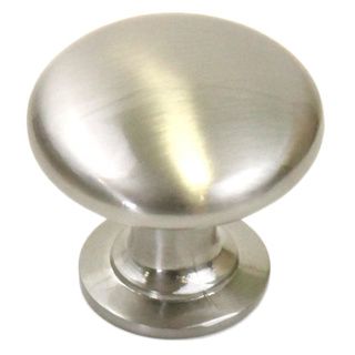 1/4 Inch Round Circular Design Stainless Steel Finish Cabinet And Drawer Knobs Handles (case Of 15)