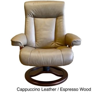 Fjord Scansit Leather Recliner And Ottoman