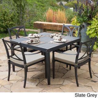 Rst Brands Astoria Aluminum 5 piece Outdoor Cafe Dining Set With Cushions Grey Size 5 Piece Sets