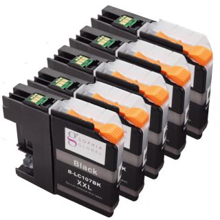 Sophia Global Compatible Black Ink Cartridge Replacement For Lc107 Xxl (pack Of 5)