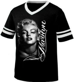 Marilyn Monroe Mens Ringer T shirt, Marilyn Monroe and Signature Men's Ringer Shirt Clothing
