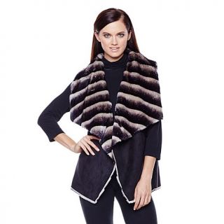 Sam Edelman "Clara" Plush Vest with Faux Fur Trim
