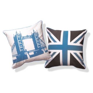 Naked Decor British Invasion Reversible Tower Bridge of London Pillow tower b