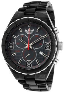 Adidas ADH2564  Watches,Mens Chronograph Grey Grid Textured Dial Black Transparent Plastic, Chronograph Adidas Quartz Watches