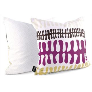 Inhabit Spa Plankton Suede Throw Pillow PLAQ Size 13 x 24, Color Aqua