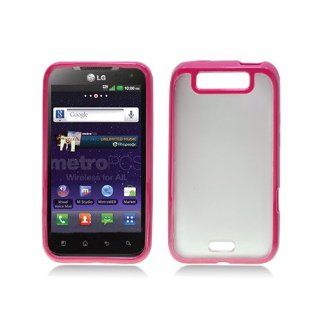 Hot Pink Hard Cover Case for LG Connect 4G MS840 Viper LS840 Cell Phones & Accessories