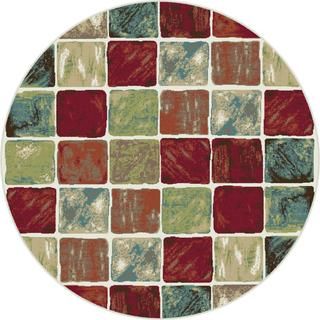 Decora Multi Transitional Area Rug (53 Round)