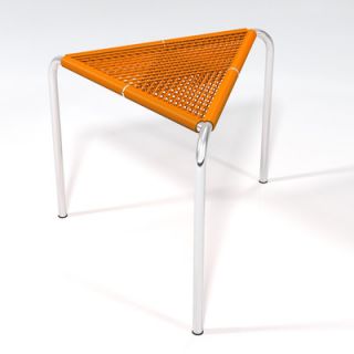 Markamoderna Stingo Hand Woven PVC Cord Stool STINGO Color Orange / Natural