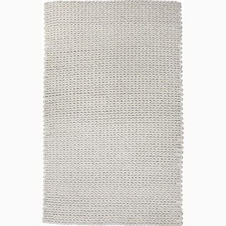 Handmade Gray Wool Ultra Plush Rug (8 X 10)