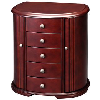 Cherry Wooden 4 drawer Jewelry Box