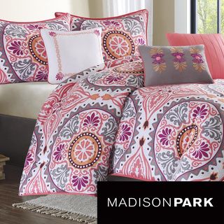 Madison Park Madison Park Penza 7 piece Comforter Set Pink Size Queen