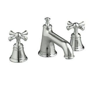 Jado 842/003/444 Hatteras Widespread Lavatory faucet with Low Spout, Cross Handles, Antique Nickel   Touch On Bathroom Sink Faucets  
