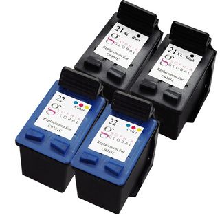 Sophia Global Remanufactured Ink Cartridge Replacement For Hp 21xl 22 (2 Black, 2 Color)