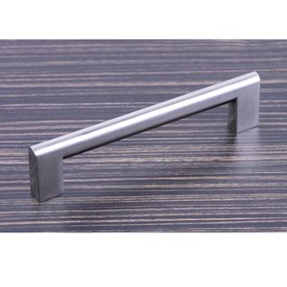 Contemporary 6 15/16 Key Shape Design Stainless Steel Finish Cabinet Bar Pull Handle (case Of 10)