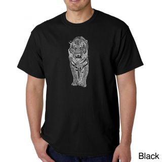 Los Angeles Pop Art Mens Endangered Species Tiger T shirt