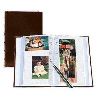 Pioneer Sewn Bonded Leather BookBound Bi Directional Photo Album, Holds 300 4x6" Photos, 3 Per Page. Color Brown.   Professional Photo Presentation Albums