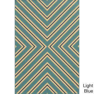 Style Haven Indoor/ Outdoor Geometric Polypropylene Rug (710 X 1010) Blue Size 710 x 1010