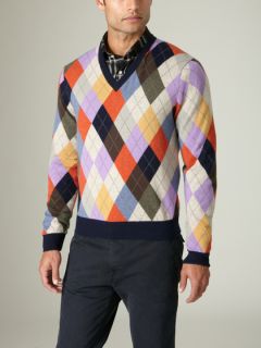 Hugo Cashmere Argyle Sweater by Scott James