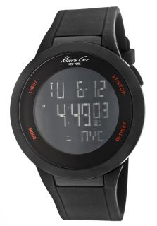 Kenneth Cole KC1640  Watches,Mens Black Digital Dial Black Polyurethane, Casual Kenneth Cole Quartz Watches
