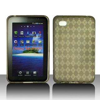 Transparent Clear Gray Flex Cover Case for Samsung Galay Tax 7.0 SCH I800 SGH T849 GT P1000 Cell Phones & Accessories