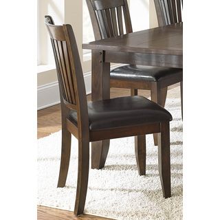 Jacey Warm Brown Oak Finish Side Chairs (set Of 2)