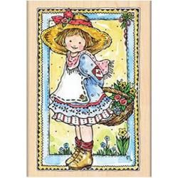 Penny Black Mounted Rubber Stamp 4.25 X2.75   Gift Of Flowers