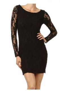 Classy C836 Sexy Black Body Lace Dress for Women