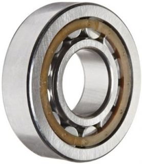 SKF NJ 305 ECP Cylindrical Roller Bearing, Removable Inner Ring, Flanged, High Capacity, Polyamide/Nylon Cage, Metric, 25mm Bore, 62mm OD, 17mm Width, 12000rpm Maximum Rotational Speed, 8210lbf Static Load Capacity, 9040lbf Dynamic Load Capacity Industria