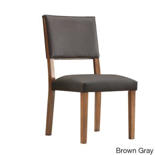 Inspire Q Tama Walnut Upholstered Side Chair (set Of 2)