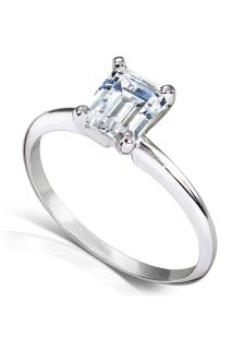 Diamond Me 61646EC E 4  Jewelry,Womens 1ct TDW Emerald Cut Diamond Solitaire Engagement Ring, Fine Jewelry Diamond Me Rings Jewelry
