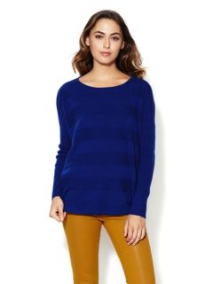 Shadow Stripe Oversized Cashmere Sweater by Wythe NY