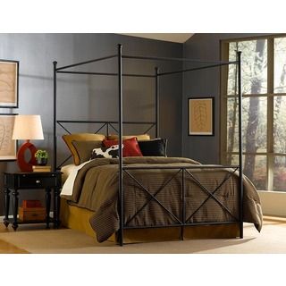 Fashion Bed Group Excel Full size Canopy Bed By Fashion Bed Group Black Size Full
