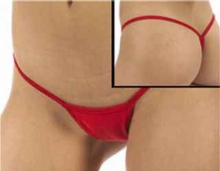 Micro g string y back Lycra Solid (Black) Adult Exotic Thong Underwear Clothing