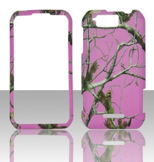 2D Pink Camo Realtree Motorola Electrify, Photon 4G MB855 Case Cover Phone Snap on Cover Case Faceplates Cell Phones & Accessories