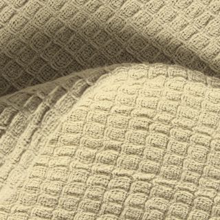Lcm Home Fashions, Inc. All season Cotton Thermal Blanket Tan Size Full  Queen