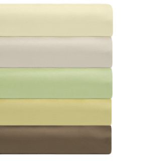 Alok International Cotton Percale 410 Thread Count Sheet Set Green Size Full