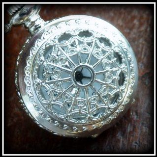 Steampunk pocket watch Necklace locket pirate Victorian locket pendant charm wedding bridal ALICE in Wonderland Watches