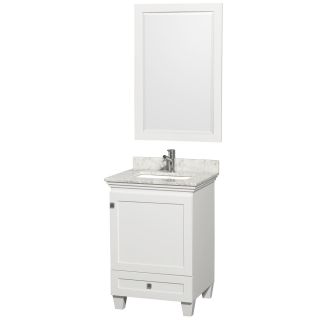 Wyndham Collection Acclaim 24 inch Single White Vanity
