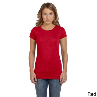 Bella Bella Womens Bernadette Burnout Crew Neck T shirt Red Size XXL (18)