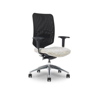 Ergocraft Newair Black Medium Back Task Chair With Chrome Base