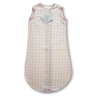 Swaddle Designs Certified Organic Cotton Flannel zzZipMe Sack in Pastel Pink 