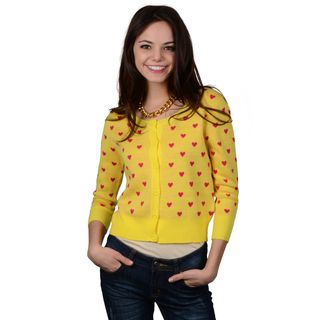 Hailey Jeans Co. Juniors Button up Heart Cardigan