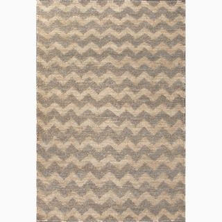 Hand made Gray/ Ivory Hemp Eco friendly Rug (4x6)